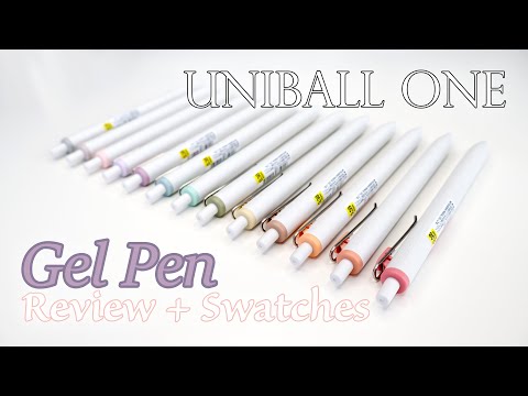 Uni-Ball One Gel Pens | Review + Swatches