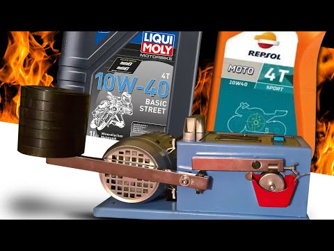 Liqui Moly Street 4T 10W40 vs Repsol Moto Sport 4T 10W40 Engine Oil Test 100°C