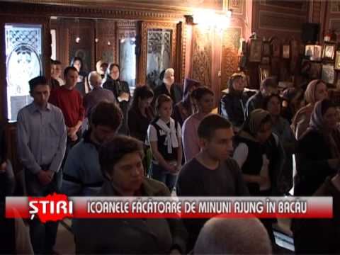 Icoanele făcătoare de minuni ajung în Bacău -  www.1tvbacau.ro (14.05.2013)