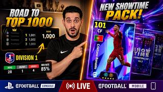 CRISTIANO RONALDO CARRYING THIS PACK?! 💰 NEW SHOWTIME REVIEW 🔥 ROAD TO TOP 1000 💀 eFootball LIVE