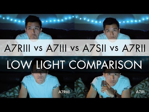 Sony A7RIII vs A7III vs A7SII vs A7RII - THE ULTIMATE LOW LIGHT TEST / SHOOTOUT