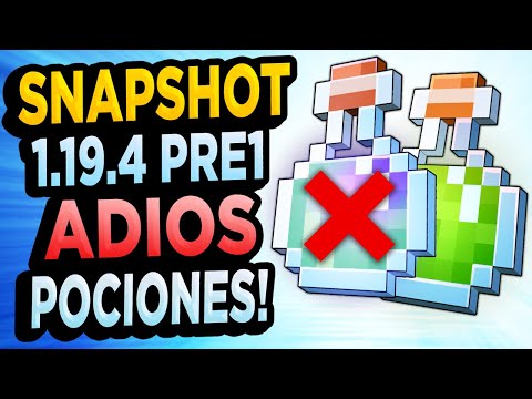 👉RIP Pociones Antiguas! ✅ Snapshot 1.19.4 Pre-Release 1