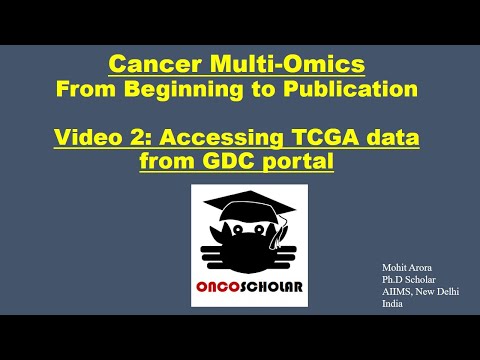 Accessing TCGA data from GDC portal