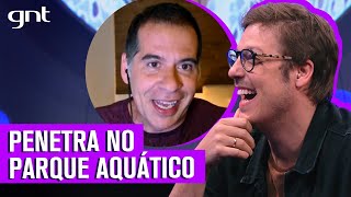 Leandro Hassum vira SÓSIA por um dia e se dá bem em parque aquático | Que História É Essa, Porchat?