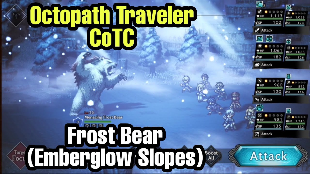 Octopath Traveler CoTC - Menacing Frost Bear (Emberglow Slopes)