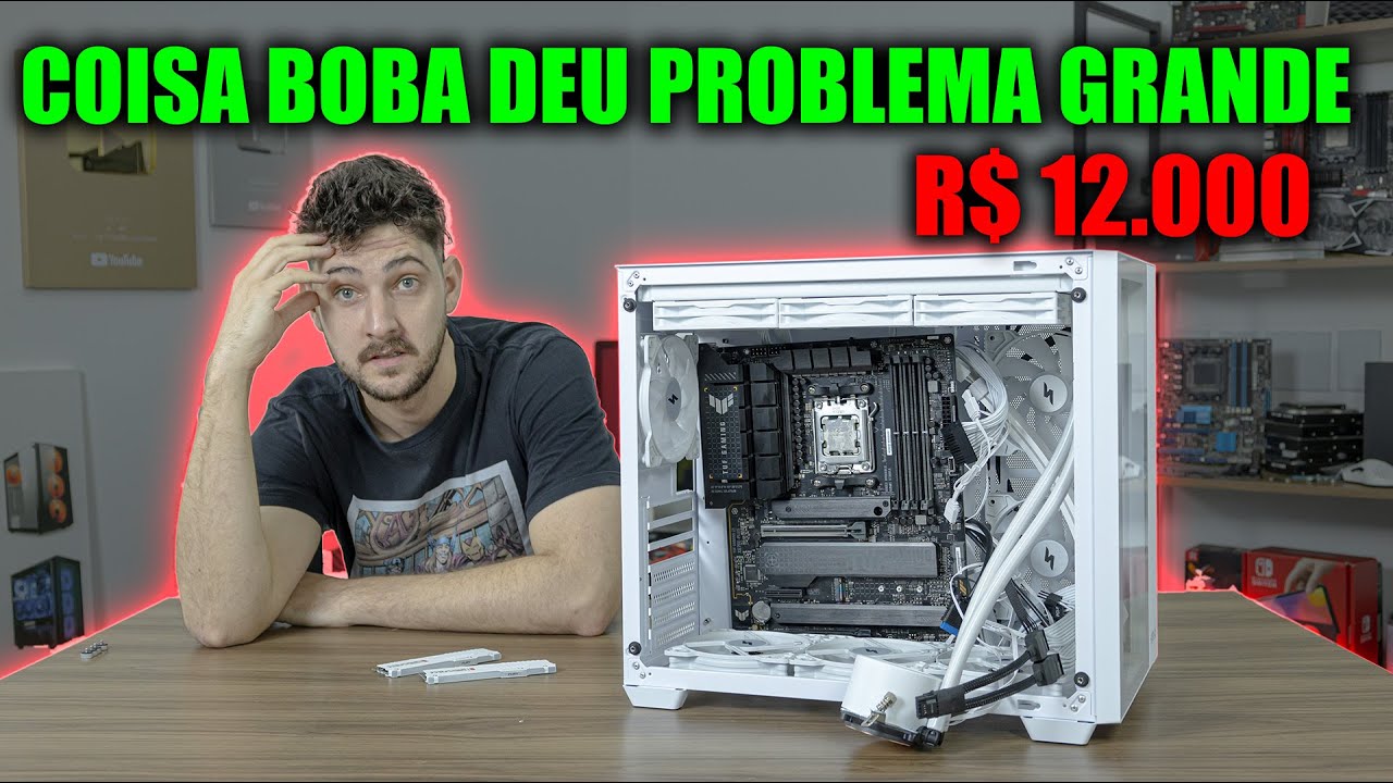 ELE MONTOU UM PC GAMER DE 12.000 REAIS E AO INSTALAR A GPU FERROU COM TUDO