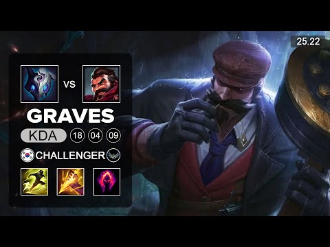 Graves vs Kindred Jungle - KR Challenger - Patch 25.22 Season 15
