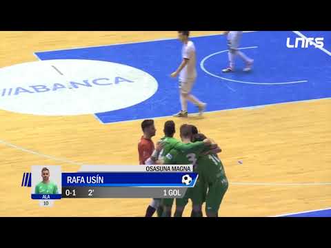 Gol Rafa Usín (0-1) Santiago Futsal - Osasuna Magna. J16, 1Div