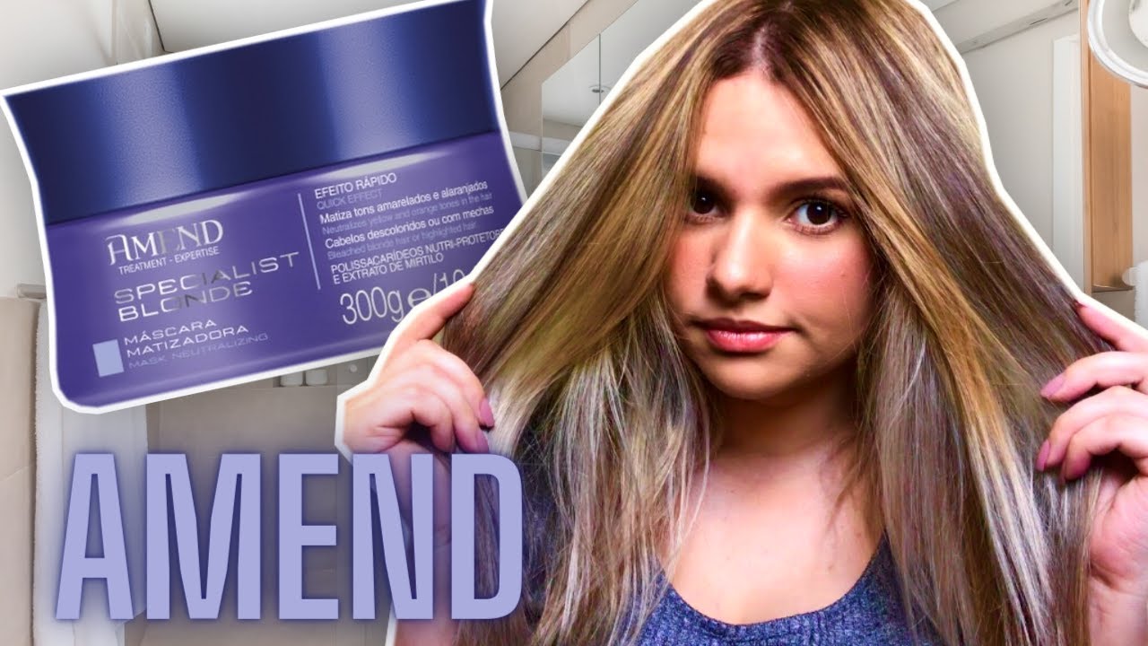Testei o Matizador da Amend | Tentando tirar o amarelado do cabelo loiro