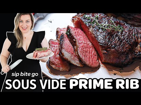 Sous Vide PRIME RIB Steak Medium Rare (THE BEST!)