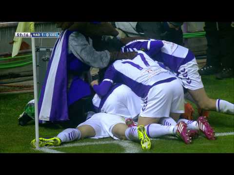 Gol de Javi Guerra (1-0) en el Real Valladolid - Celta de Vigo - HD