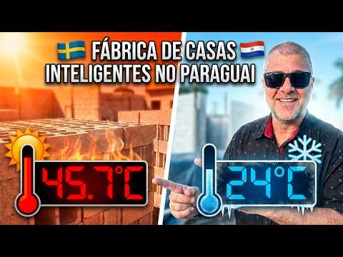 Nossa fábrica de casas inteligentes no Paraguai 🇵🇾! Santa Rita horário de pico!