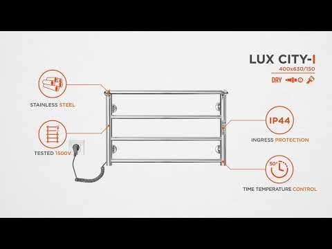 Электрический полотенцесушитель Mario Люкс Сити-I TR 2.3.6300.11.P (4820111356706, 400x630, хром/сатин/белый глянец/черный матовый/золото/бронза, универсальный, с таймером)