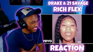 THEY SLID ON THIS!!!! Drake, 21 Savage - Rich Flex (Audio) | REACTION