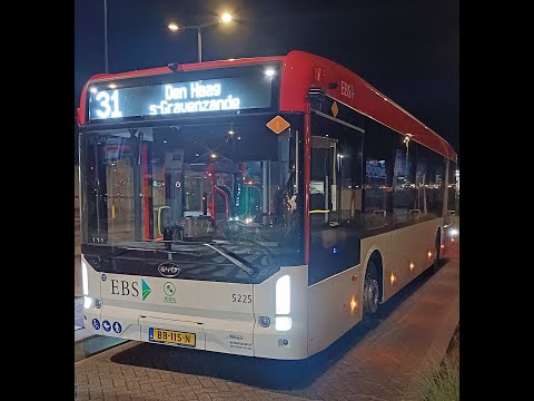 EERSTE RIT met de nieuwe BYD B12 van EBS: EBS lijn 31 Hoek van Holland - Den Haag Leyenburg