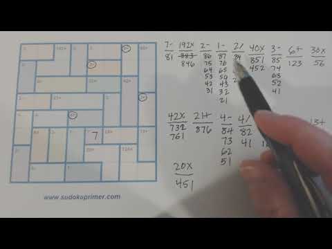 Sudoku Primer 120 - killer sudoku, a sudoku variant (Latin Square)