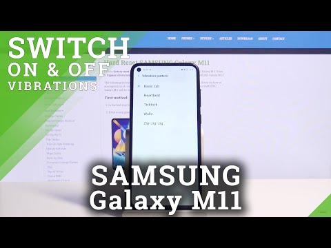 How to Change Vibration Pattern in SAMSUNG Galaxy M11 – Vibration Options