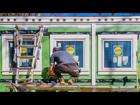 INSTALLING EXTERIOR PVC TRIM & FLASHING // Not So Tiny House Build 11