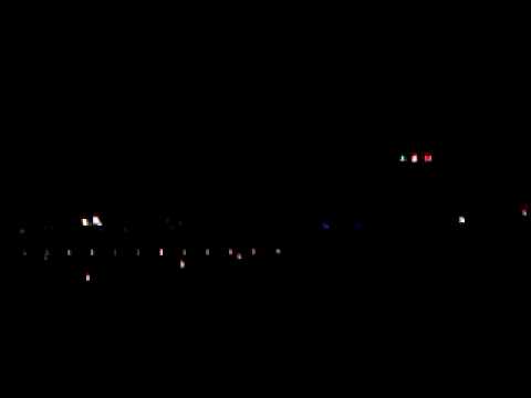 F-18 afterburner flyby at night