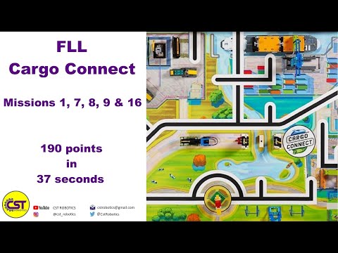 FLL Cargo Connect Missions 1, 7, 8, 9 & 16