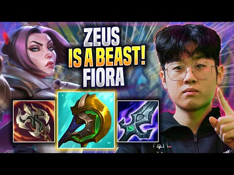 ZEUS IS A BEAST WITH FIORA! - T1 Zeus Plays Fiora TOP vs Vayne! | Preseason 2023
