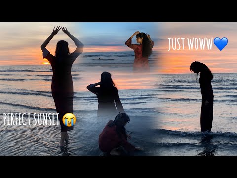🌊I Caught the PERFECT Sunset on Camera 🌅 | Shalun Beach Vlog🇹🇼| My First Time at a Beach | I Cried😭💙