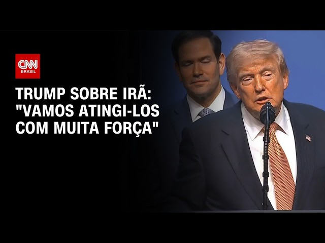 Guerra no Oriente Médio: Trump diz que vai atingir o Irã “com muita força” | LIVE CNN