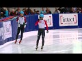 Charles Hamelin / Crashs Men`s 500m (2) Final + interview  - Short Track Speed Skating Toronto