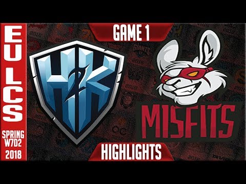 H2K vs MF Highlights | EU LCS Week 7 Spring 2018 W7D2 | H2K vs Misfits Highlights