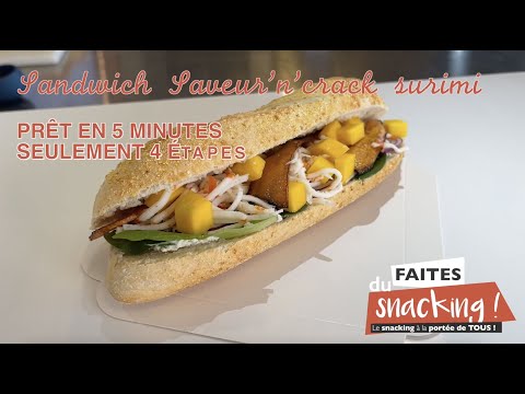 Recette Sandwich Saveur'n'Crack surimi by Coup de pates