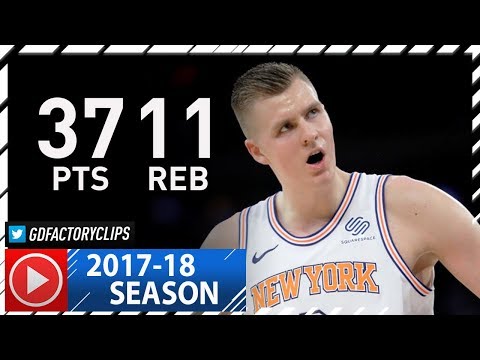Kristaps Porzingis Full Highlights vs Lakers (2017.12.12) - 37 Pts, 11 Reb, 5 Blks, CLUTCH!