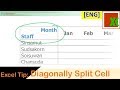 [Eng] Excel Tip: The BEST Diagonally Split Cell