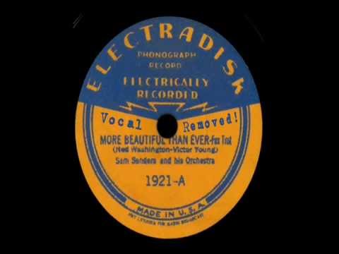 Sam Sanders &  His Orchestra - "More Beautiful Than Ever" (NO VOCAL!)