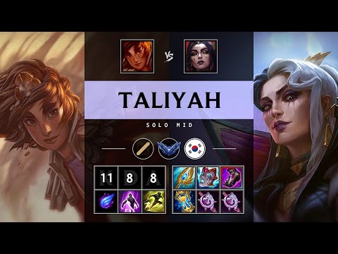 Taliyah Mid vs LeBlanc - KR Diamond Patch 25.13