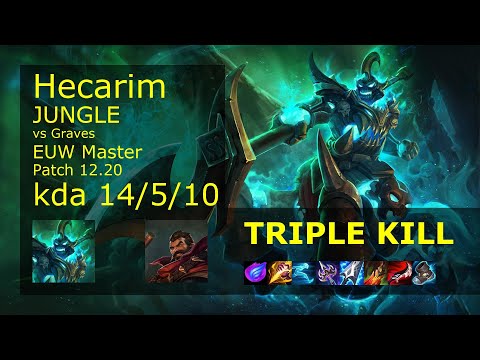 Rank 1 EUW Hecarim Jungle: Hecarim vs Graves