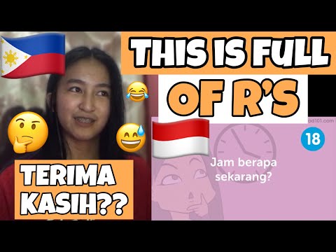 FILIPINO tries to learn the TOP 25 INDONESIAN PHRASES