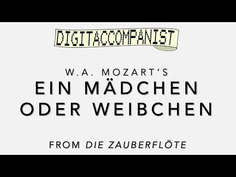 Ein Mädchen oder Weibchen – Digital Accompaniment