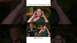 Dwayne Johnson & Emily Blunt Answering the Question In Interview During Jungle Cruise #dwaynejohnson video