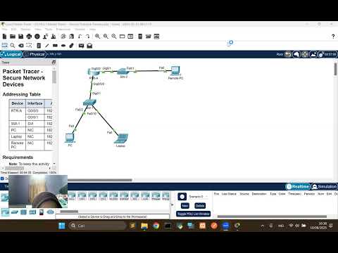 16.5.1 Packet Tracer-Secure Network Device