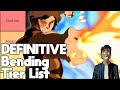 The DEFINITIVE Avatar the Last Airbender Bending Tier List
