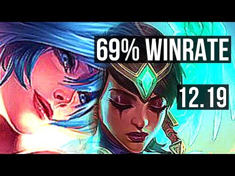 SONA & Jinx vs KARMA & Cait (SUP) | 4/0/16, 69% winrate | EUW Master | 12.19