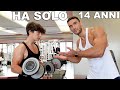 ALLENO UN MIO ISCRITTO DI 14 ANNI IN SALA PESI! MAI VISTO UN 14ENNE IN PALESTRA! GIOVANE E FORTE!