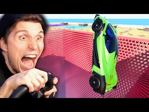 Welches Auto überlebt den SPIKEFALL? | BeamNG
