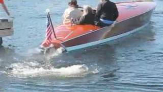 preview picture of video 'Jet  V12 Liberty Engines, BPM, High Speed Wood Race Riva boats, Muskoka'