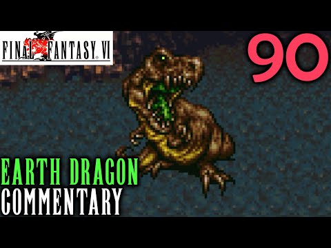 Final Fantasy VI Walkthrough Part 90 - Dragon's Den Earth Dragon Boss Rematch (GBA Extra Dungeon)