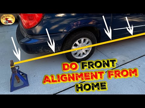 Awesome! How To Do A FRONT END ALIGNMENT AT HOME...... SWEEEEET  TIPS AND TRICKS