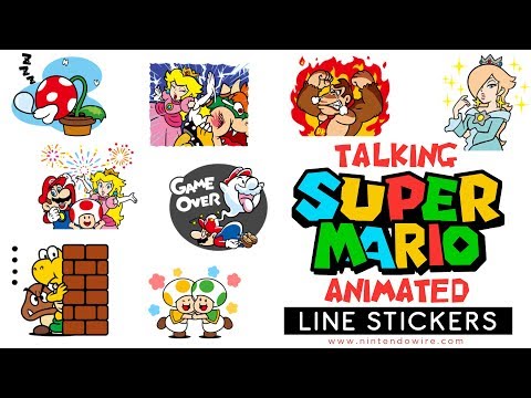 Even More Super Mario Animated Stickers | Line Sticker Showcase