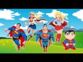 Super Hero Finger Family Rhymes Superman Finger Family Song Nursery Rhymes