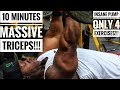 10 MINUTES TRICEPS WORKOUT FOR A MASSIVE PUMP