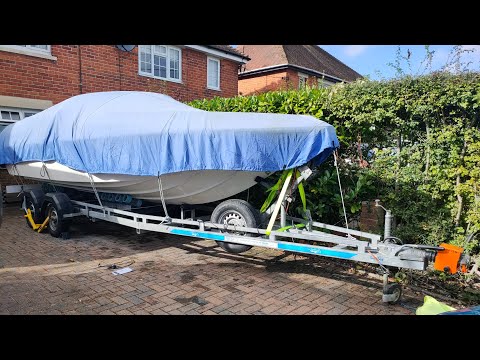 Fitting a support plate to the speedboat bow eye